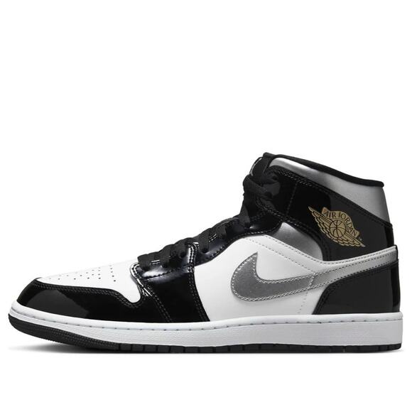 NEW Nike Air Jordan 1 Mid SE Black Silver White HV0789-010 Men’s Size Multi main image 6